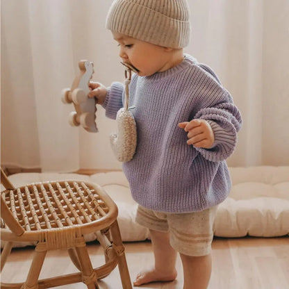 Knitted Sweater Baby Outerwear - Aulus