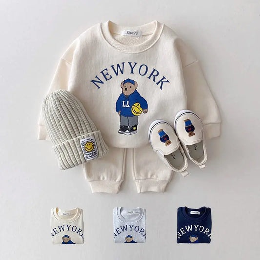 Baby Casual Hoodie and Pants Set - Aulus