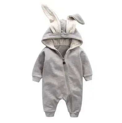 Rabbit Ear Hooded Baby Rompers - Aulus